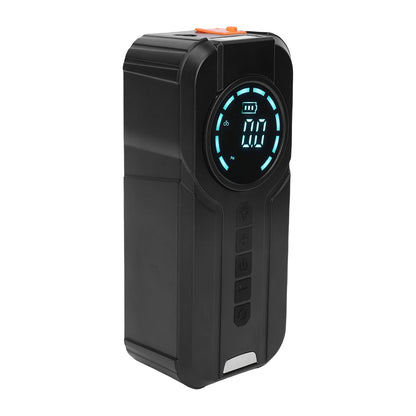 Partidor de Batería Portátil 4 en 1 – Compresor de Aire, Inflador de Neumáticos, Power Bank 10000mAh y Luz de Emergencia