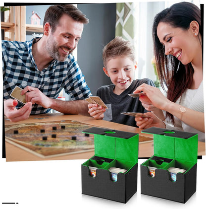 Caja Organizadora para Mazos de Cartas (Deck Box) – Cierre Magnético y Bandeja para Dados