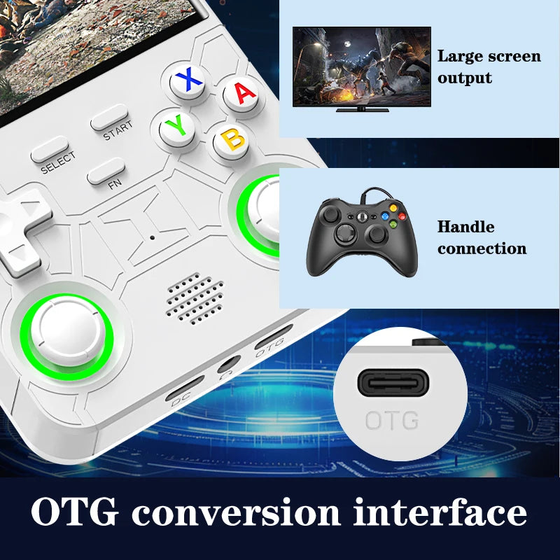 Console Retrô Portátil R36 Ultra – Tela IPS 4'' e +20.000 Jogos