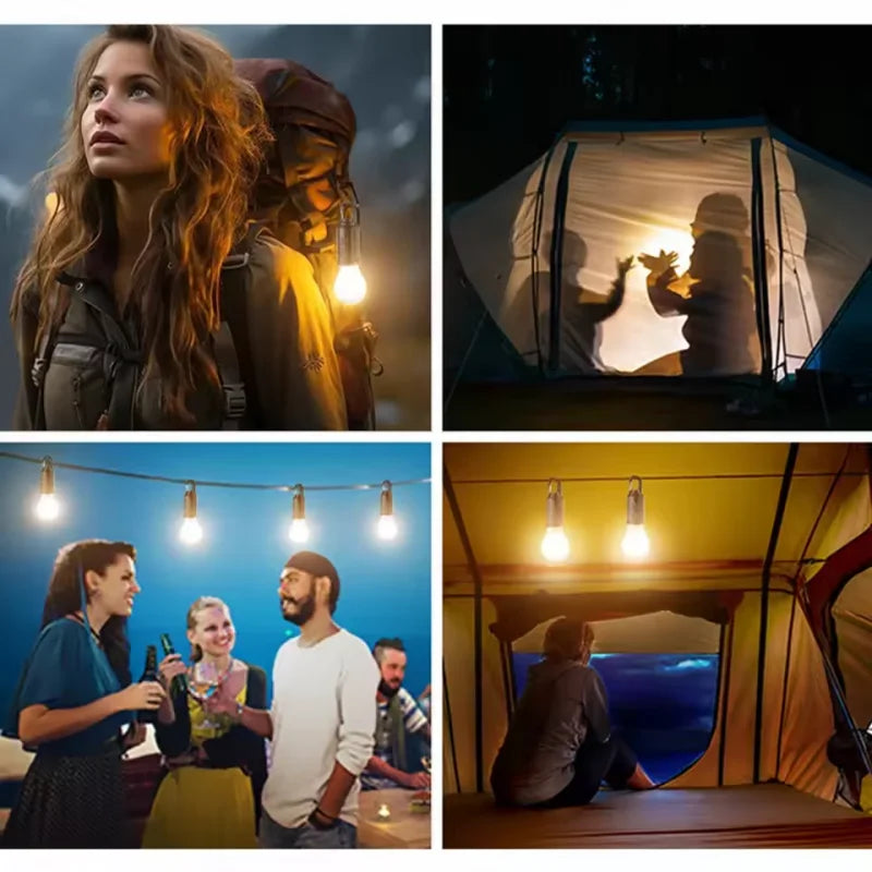 Luz LED Solar para Camping y Exterior – Recargable (Solar + USB-C), Regulable e Impermeable IP65