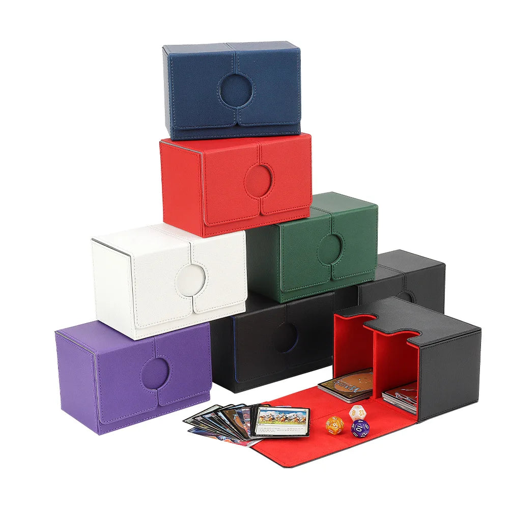 Caja Organizadora para Mazos de Cartas (Deck Box) – Cierre Magnético y Bandeja para Dados