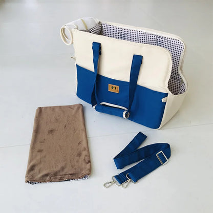 Bolsa de Transporte para Pets Pequenos (Gato ou Cachorro) – Acolchoada, Tela Respirável e Tiracolo, Ideal para Viagens