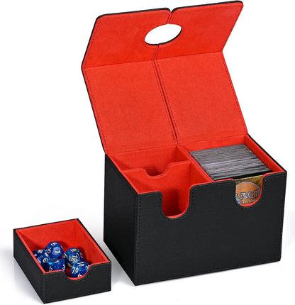 Caja Organizadora para Mazos de Cartas (Deck Box) – Cierre Magnético y Bandeja para Dados