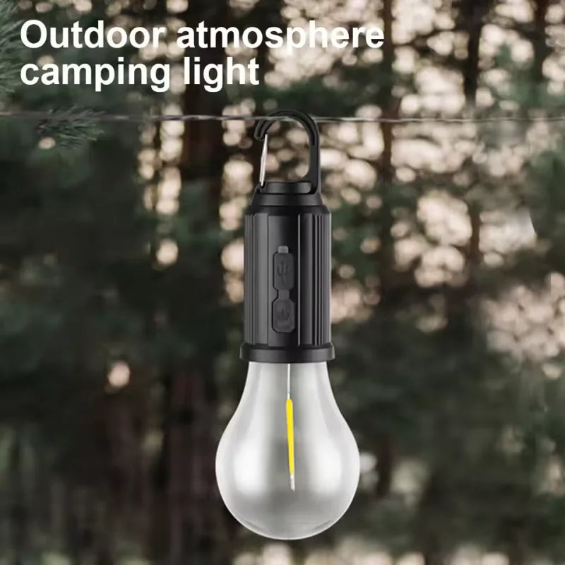 Luz LED Solar para Camping y Exterior – Recargable (Solar + USB-C), Regulable e Impermeable IP65