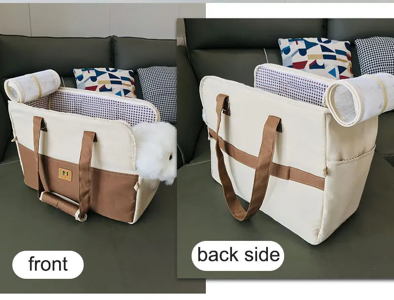 Bolsa de Transporte para Pets Pequenos (Gato ou Cachorro) – Acolchoada, Tela Respirável e Tiracolo, Ideal para Viagens