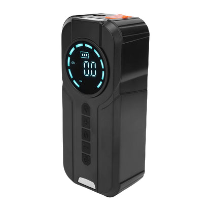 Partidor de Batería Portátil 4 en 1 – Compresor de Aire, Inflador de Neumáticos, Power Bank 10000mAh y Luz de Emergencia