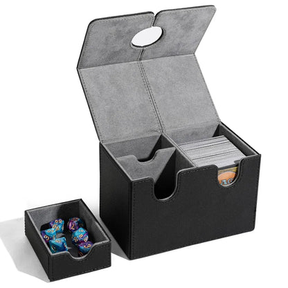 Caja Organizadora para Mazos de Cartas (Deck Box) – Cierre Magnético y Bandeja para Dados