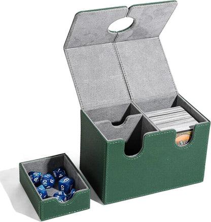 Caja Organizadora para Mazos de Cartas (Deck Box) – Cierre Magnético y Bandeja para Dados