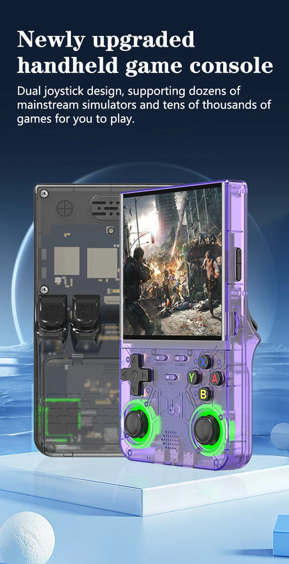 Console Retrô Portátil R36 Ultra – Tela IPS 4'' e +20.000 Jogos