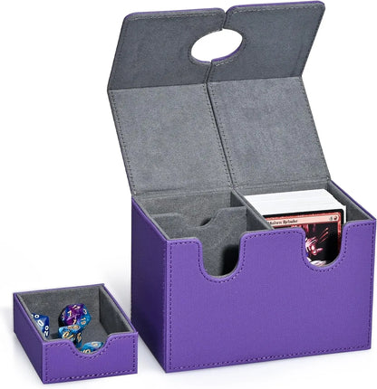 Caja Organizadora para Mazos de Cartas (Deck Box) – Cierre Magnético y Bandeja para Dados