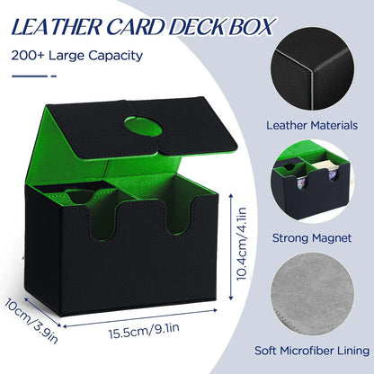 Caja Organizadora para Mazos de Cartas (Deck Box) – Cierre Magnético y Bandeja para Dados